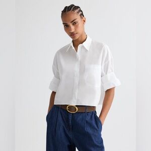 TWP White Button-Up Shirt Size M/L